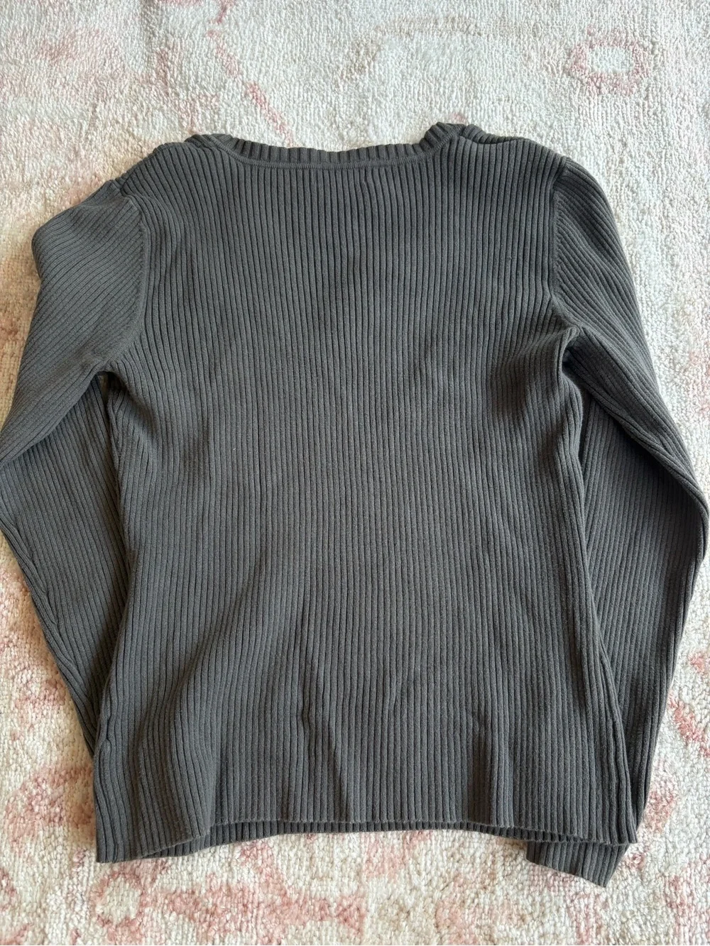 St. John’s Bay Classic Sweater grey v neck